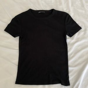 Zara Basic Ribbed Tee